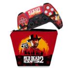 Capa Case e Skin Compatível PS5 Controle - Red Dead Redemption 2