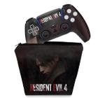 Capa Case e Skin Compatível PS5 Controle - Resident Evil 4 Remake
