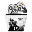 Capa Case e Skin Compatível Xbox 360 Controle - Batman Arkham City
