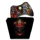Capa Case e Skin Compatível Xbox 360 Controle - Diablo 3