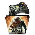 Capa Case e Skin Compatível Xbox 360 Controle - Fallout 3