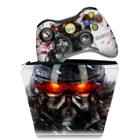 Capa Case e Skin Compatível Xbox 360 Controle - Killzone 3