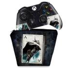 Capa Case e Skin Compatível Xbox One Fat Controle - Batman Return To Arkham