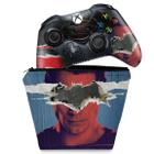Capa Case e Skin Compatível Xbox One Fat Controle - Batman Vs Superman