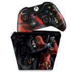 Capa Case e Skin Compatível Xbox One Fat Controle - Deadpool 2