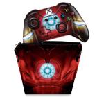 Capa Case e Skin Compatível Xbox One Fat Controle - Iron Man - Homem De Ferro