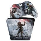 Capa Case e Skin Compatível Xbox One Fat Controle - Rise Of The Tomb Raider