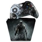 Capa Case e Skin Compatível Xbox One Fat Controle - Skyrim