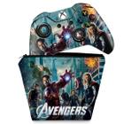 Capa Case e Skin Compatível Xbox One Fat Controle - The Avengers - Os Vingadores