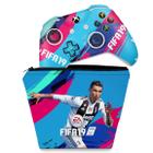 Capa Case e Skin Compatível Xbox One Slim X Controle - Fifa 19