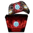 Capa Case e Skin Compatível Xbox One Slim X Controle - Iron Man - Homem De Ferro
