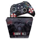 Capa Case e Skin Compatível Xbox One Slim X Controle - Resident Evil 3 Remake