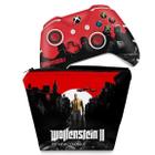 Capa Case e Skin Compatível Xbox One Slim X Controle - Wolfenstein 2 New Order