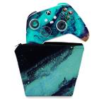 Capa Case e Skin Compatível Xbox Series S X Controle - Abstrato 105