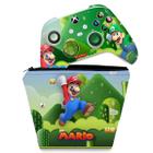 Capa Case e Skin Compatível Xbox Series S X Controle - Super Mario