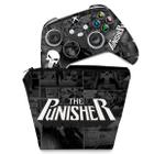Capa Case e Skin Compatível Xbox Series S X Controle - The Punisher Justiceiro Comics