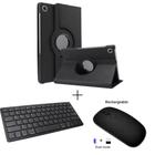 Capa Case Giratória + Teclado Bluetooth + Mouse Bluetooth Para Tablet A8 10.5 X200