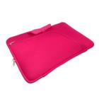 Capa Case Pasta para Notebook com Bolso Resistente Prática Protetora Durável Transporte Slim - Rosa 10 polegadas