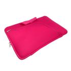 Capa Case Pasta para Notebook com Bolso Resistente Prática Protetora Durável Transporte Slim - Rosa 12 polegadas - KSK CASES