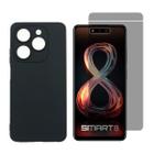 Capa Case + Película Privativa Para Infinix Smart 8 / 8 Pro