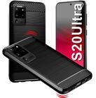 Capa Case Samsung Galaxy S20 Ultra (2020) (Tela 6.9) Carbon Fiber Anti Impacto