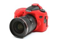 Capa / Case Silicone Para Proteção Canon Eos 70d - Vermelha