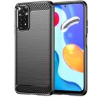 Capa Case Xiaomi Redmi Note 11 4G (2022) (Tela 6.43) Carbon Fiber Anti Impacto