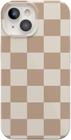 Capa Casely Fit Check Neutral Checkerboard para iPhone 15