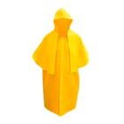 Capa Chuva PVC Morcego com Capuz Forrada Amarela Top M - Maicol, Tamanho: M