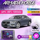 Capa Cobrir Carro 100% Forrada Armada Force 100% Impermeável Forro Total Protege Sol Chuva Lona Proteção Automotiva