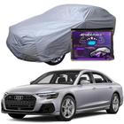 Capa Cobrir Carro AUDI A8 SEDAN 100% Forrada Armada Force 100% Impermeável Forro Total Protege Sol Chuva Poeira Lona Proteção Automotiva Hatch e Sedan