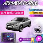 Capa Cobrir Carro C4 CACTUS 100% Forrada Armada Force 100% Impermeável Forro Total Protege Sol Chuva Poeira Lona Proteção Automotiva
