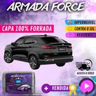 Capa Cobrir Carro FIAT FASTBACK 100% Forrada Armada Force 100% Impermeável Forro Total Protege Sol Chuva Poeira Lona Proteção Automotiva Hatch e Sedan