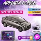 Capa Cobrir Carro HB20 SEDAN 100% Forrada Armada Force 100% Impermeável Forro Total Protege Sol Chuva Poeira Lona Proteção Automotiva Hatch e Sedan