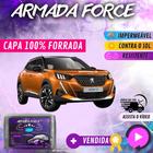 Capa Cobrir Carro PEUGEOT 2008 GT 100% Forrada Armada Force 100% Impermeável Forro Total Protege Sol Chuva Lona Proteção Automotiva