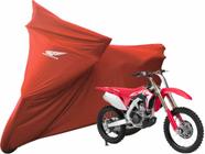 Capa Cobrir Moto CRF 250 R Honda De Tecido Lycra Com Logo