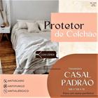 Capa Colchão Protetora Macia Tamanho Casal Padrão Com Elástico