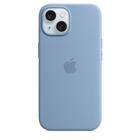 Capa com MagSafe para iPhone 15, Apple, Silicone, Azul-inverno