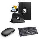 Capa com teclado bluetooth e Mouse bluetooth para iPad 9 Geração 10.2 - FAM