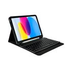 Capa com Teclado Compatível iPad 10ª Geração 10.9" WB com Auto Hibernação Preta