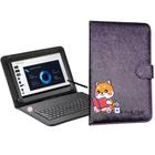 Capa com teclado de bichinho + Caneta touch p/ tablet 7 polegadas Multilaser Mirage Pritom P7