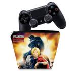 Capa Compatível PS4 Controle Case - Fullmetal Alchemist: Brotherhood - Pop Arte Skins