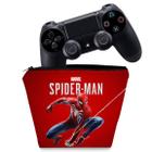 Capa Compatível PS4 Controle Case - Homem Aranha Spider-man