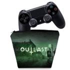 Capa Compatível PS4 Controle Case - Outlast 2