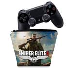 Capa Compatível PS4 Controle Case - Sniper Elite 4