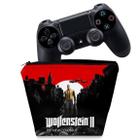 Capa Compatível PS4 Controle Case - Wolfenstein 2 New Order