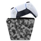 Capa Compatível PS5 Controle Case - Camuflado Cinza - Pop Arte Skins