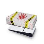 Capa compatível PS5 Slim Horizontal Anti Poeira - Cena De Crime Scene