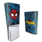 Capa compatível PS5 Slim Vertical Anti Poeira - Homem-Aranha Spider-Man Comics