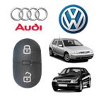 Capa Controle Chave Audi / VW 3 Botões Telec. B&S Automotiva